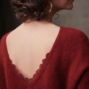 Sezane Nicky jumper in Raspberry sz XS